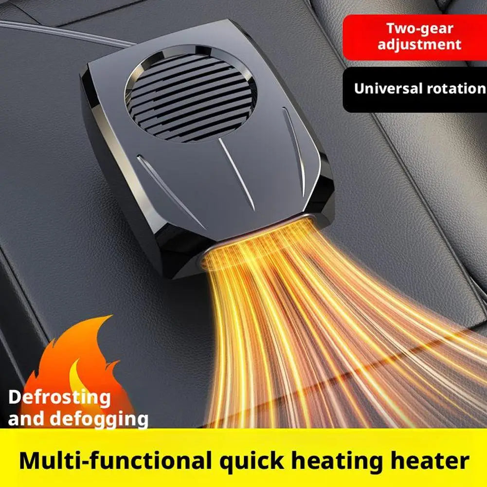Portable 12V/24V Car Heater Fan | 360° Defroster & Defogger Car Heater Fan Peaceful Pleasures Health and Wellness