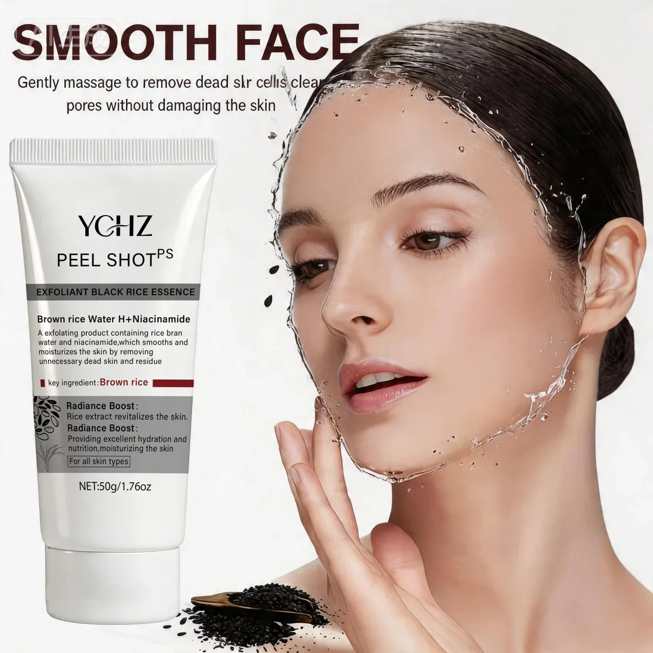 Brown Rice Exfoliating Gel – Smooth & Moisturize Skin | YCHZ