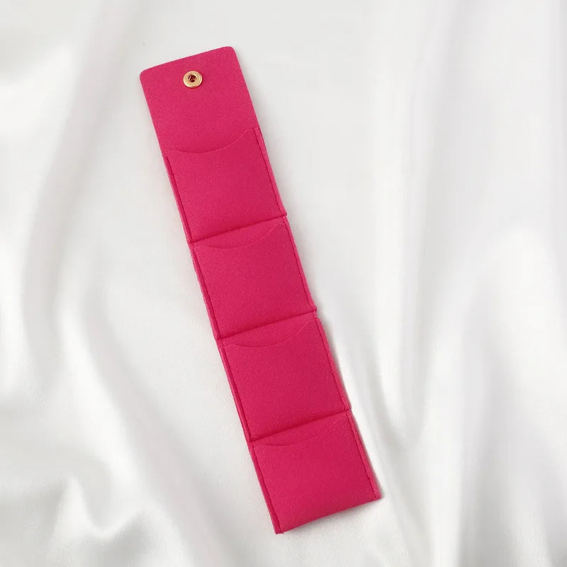 Portable Microfiber Jewelry Roll Organizer – Travel Storage Bag