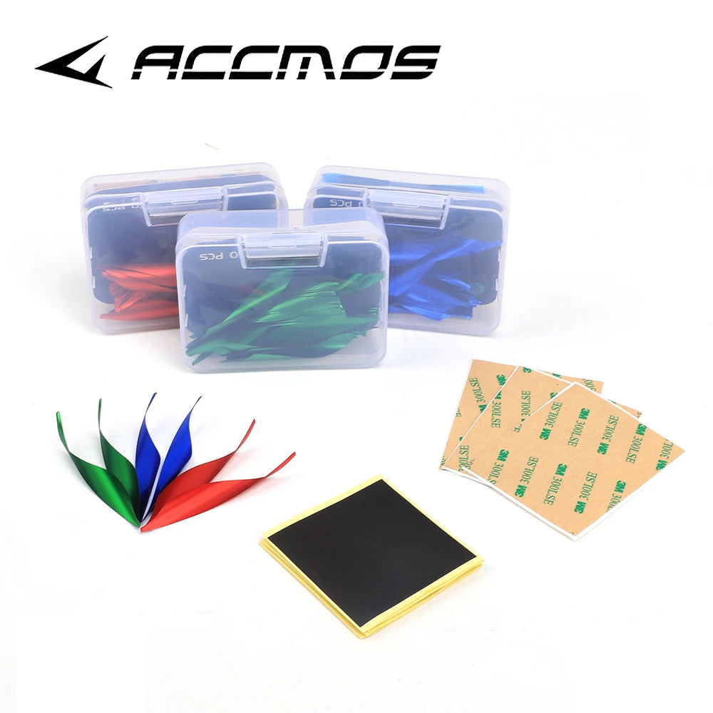 Archery Spin Vanes Spiral Feather DIY Arrow Sticker Tape Accessories