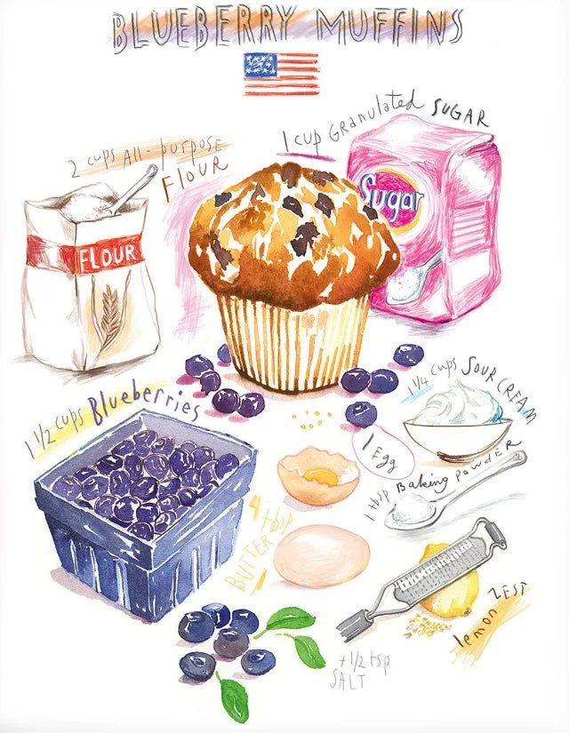 Cheese Cookie Pancake Recipe Illustration Watercolor Food Posters Canvas Printing Wall Art Picture for Kitchen Home Decor Gifts Peaceful Pleasures Health and Wellness 17 30x40cm
