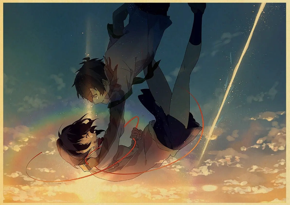 Your Name Anime Poster – Shinkai Makoto Canvas Wall Art
