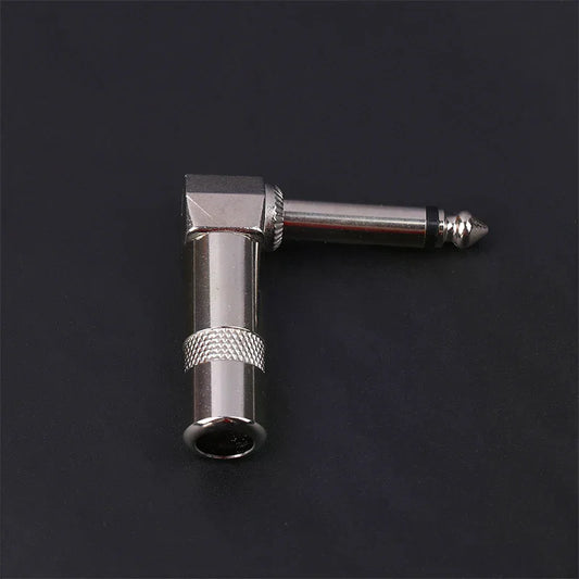 6.35mm Right Angle Mono Audio Jack | 90° Guitar Solder Plug Audio Solder Connector Oasis Select Default Title
