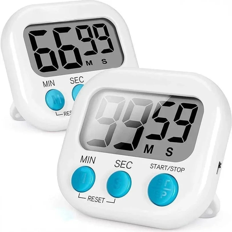 Magnetic LCD Digital Kitchen Timer – Countdown & Count-Up