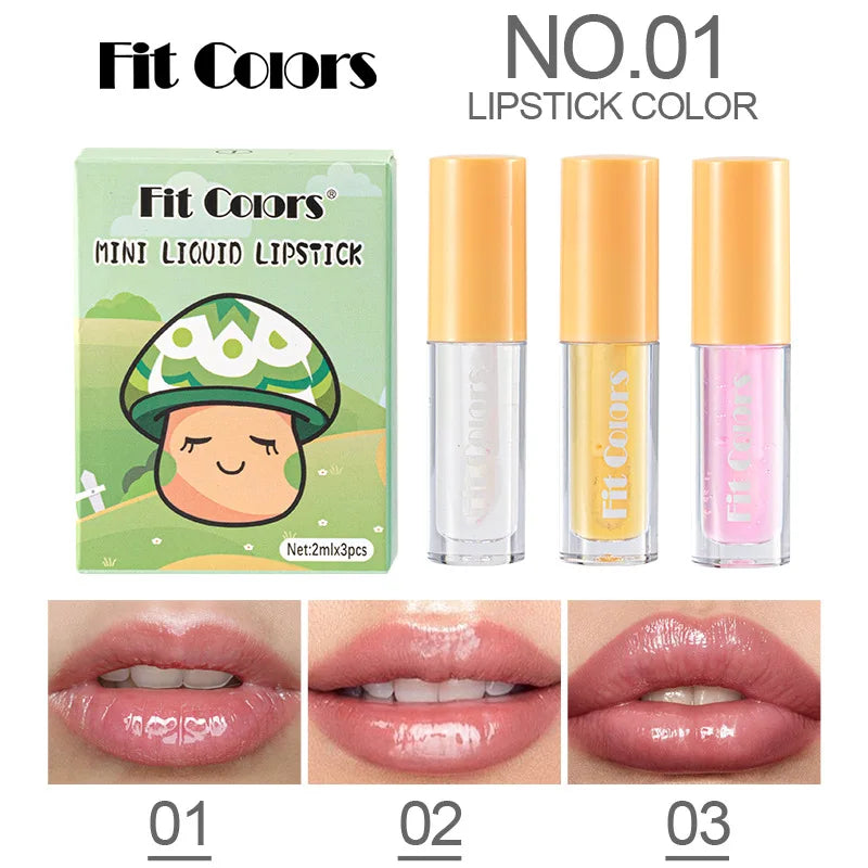 Fruit Lip Oil Set 3pc – Avocado Strawberry Peach | Fit Colors