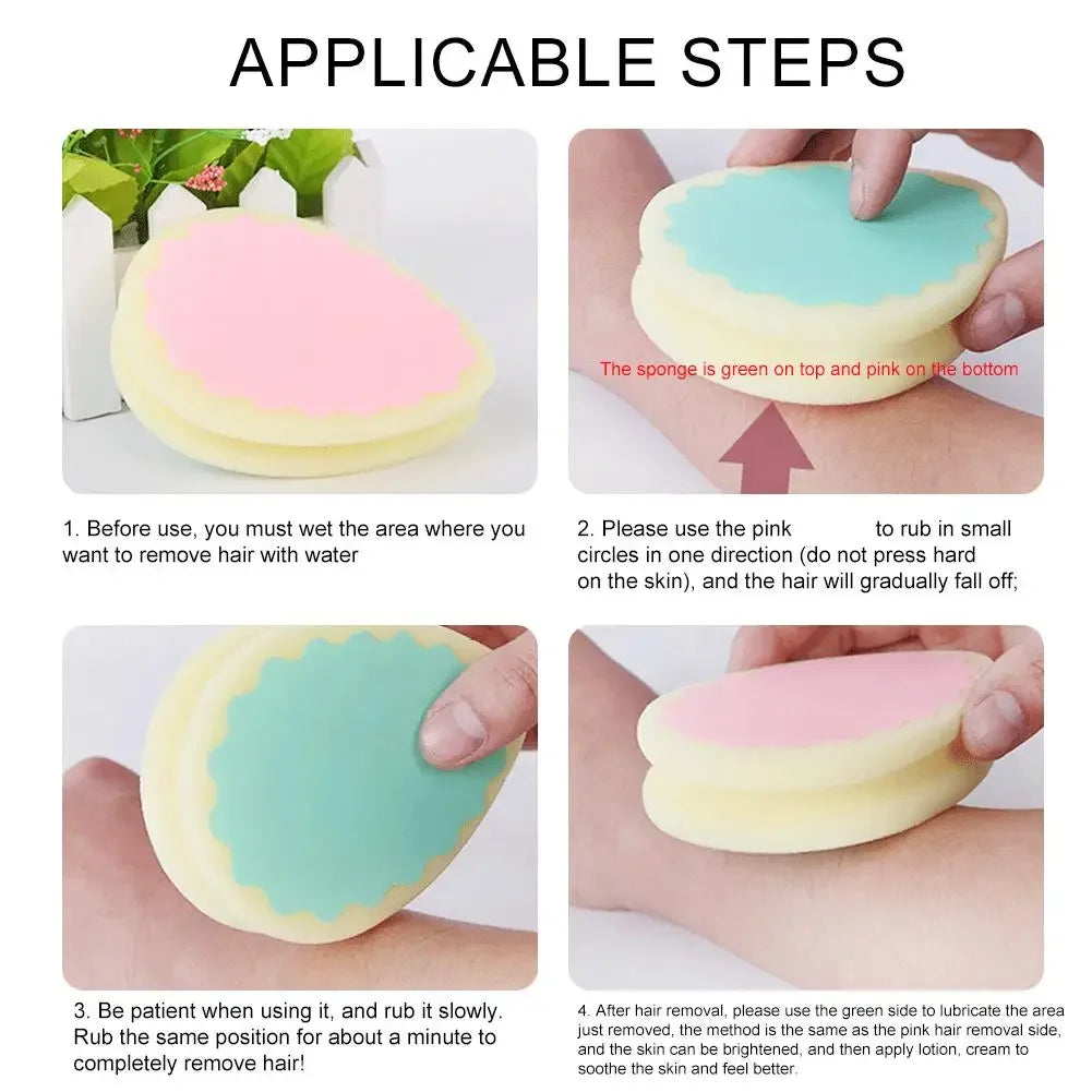 Magic Hair Removal Sponge Pads – 3 Pack Peaceful Pleasures Health and Wellness
