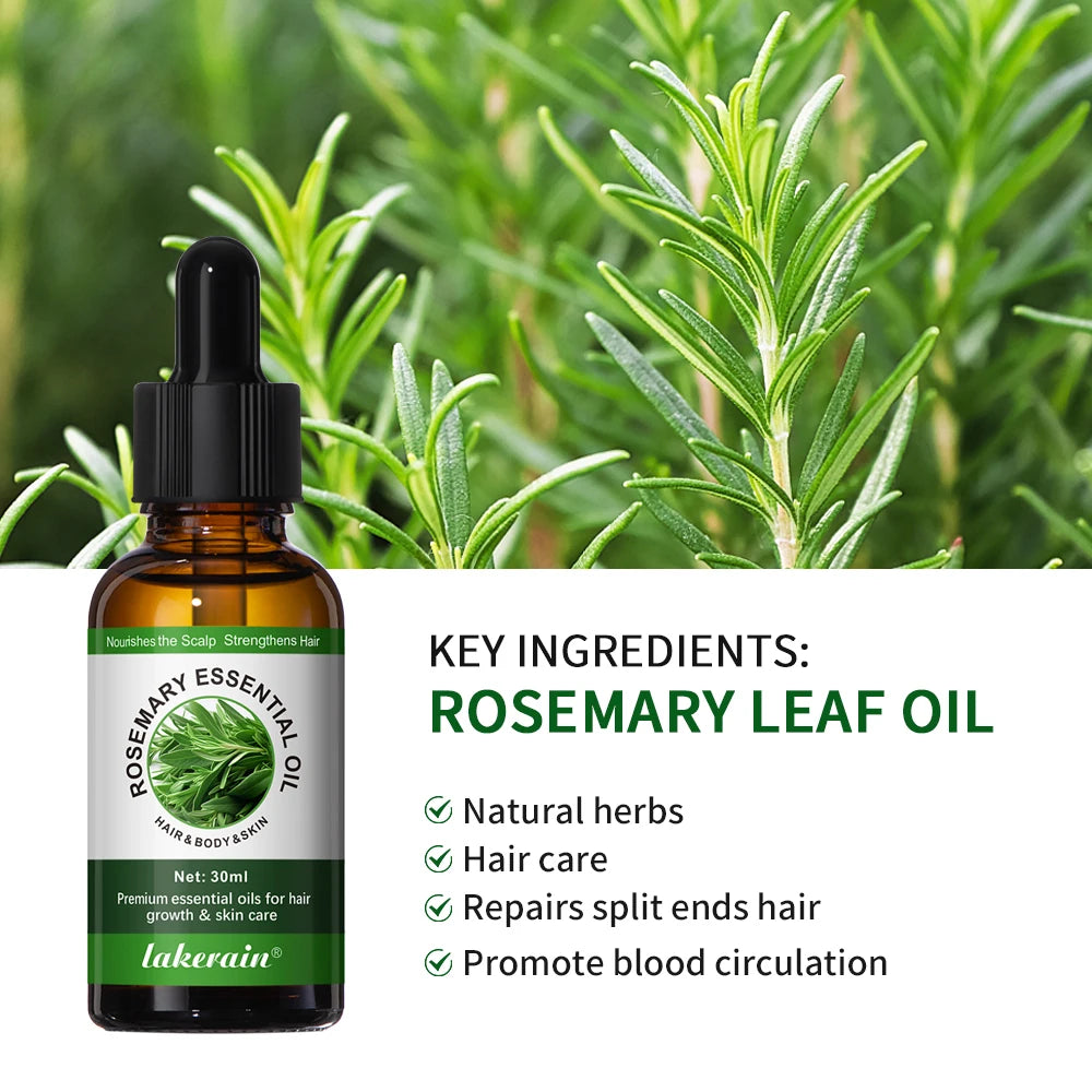 30ml Natural Essential Oils Plant Extract Serum Massage Oil For Hair Skin Body Relax Black Seed Oil Rosemary Oil 1 Bottle Peaceful Pleasures Health and Wellness
