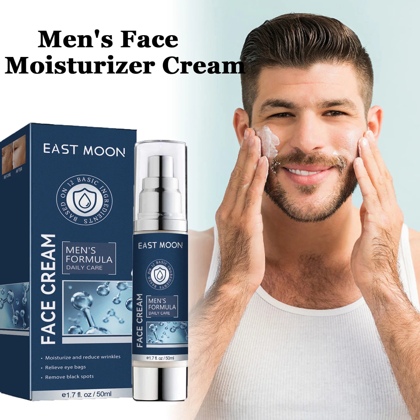 6-in-1 Men's Face Moisturizer – Hydrate, Brighten & Anti-Aging Peaceful Pleasures Health and Wellness