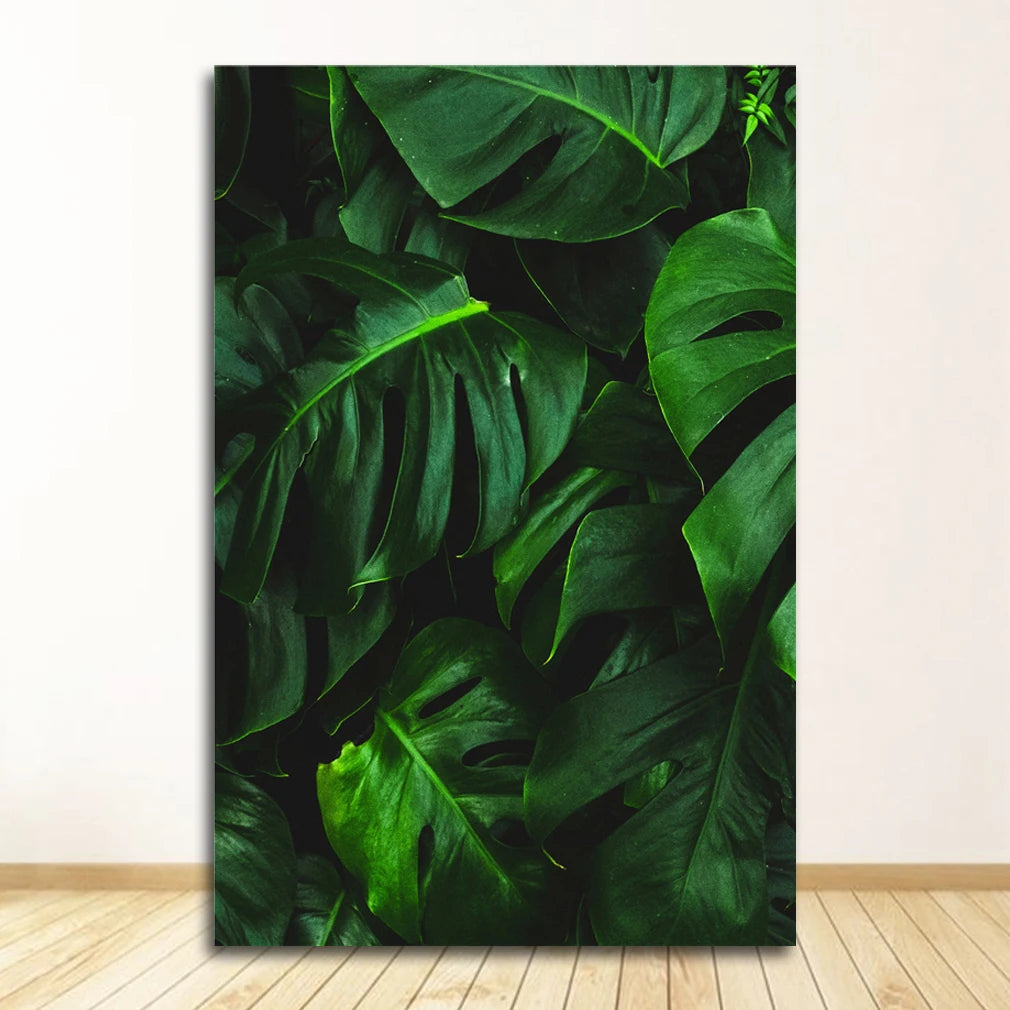 Posters And Prints Wall Pictures For Living Room Decor Green Forest Leaves Fog Mountain Quotes Art Canvas Painting Nordic Peaceful Pleasures Health and Wellness 4 30x40cm Unframed