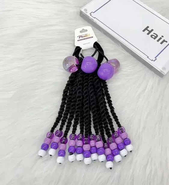 Girls Glow in the Dark Glitter Hair Bow Ponytail Accessories