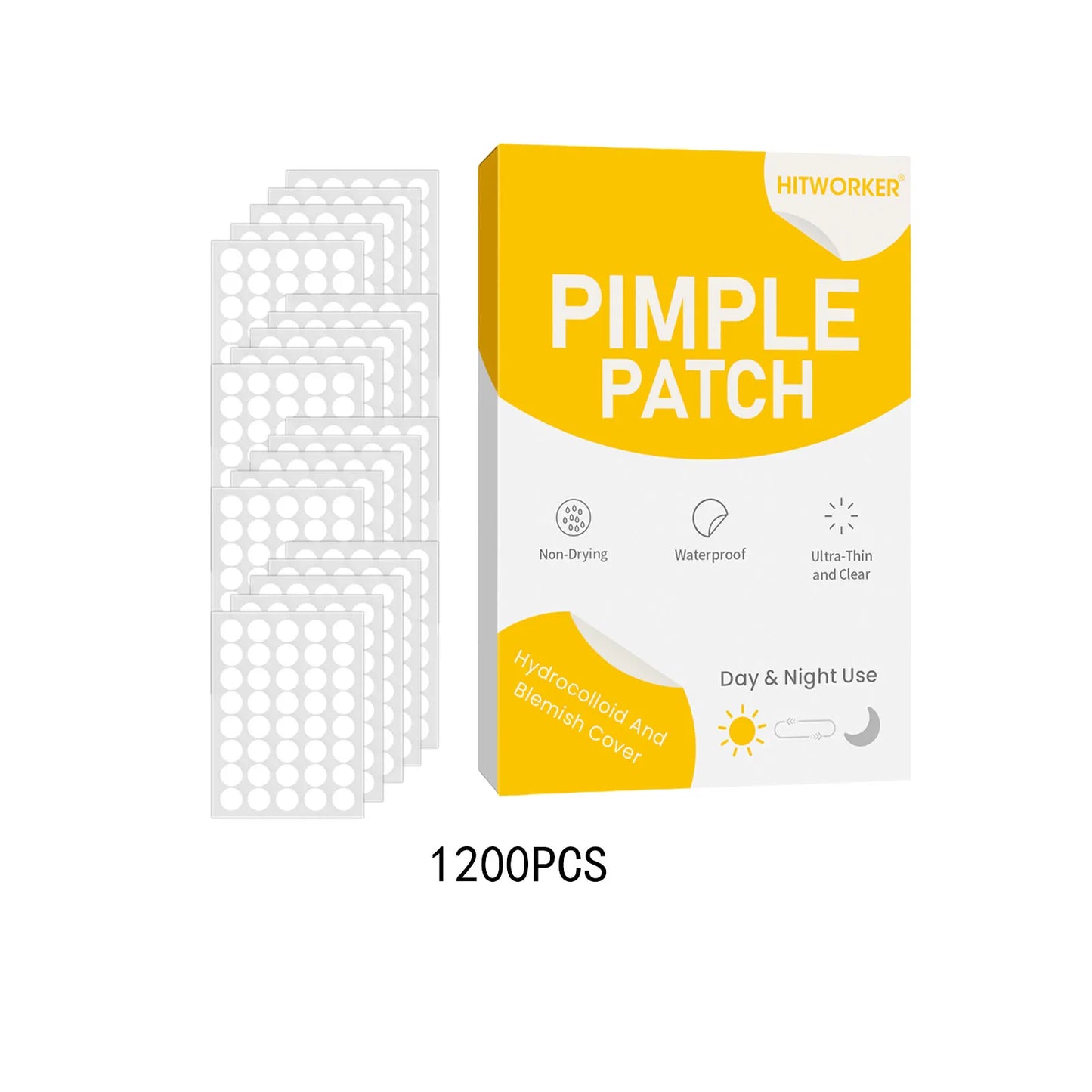 Invisible Waterproof Hydrocolloid Acne Patches – All Skin Types