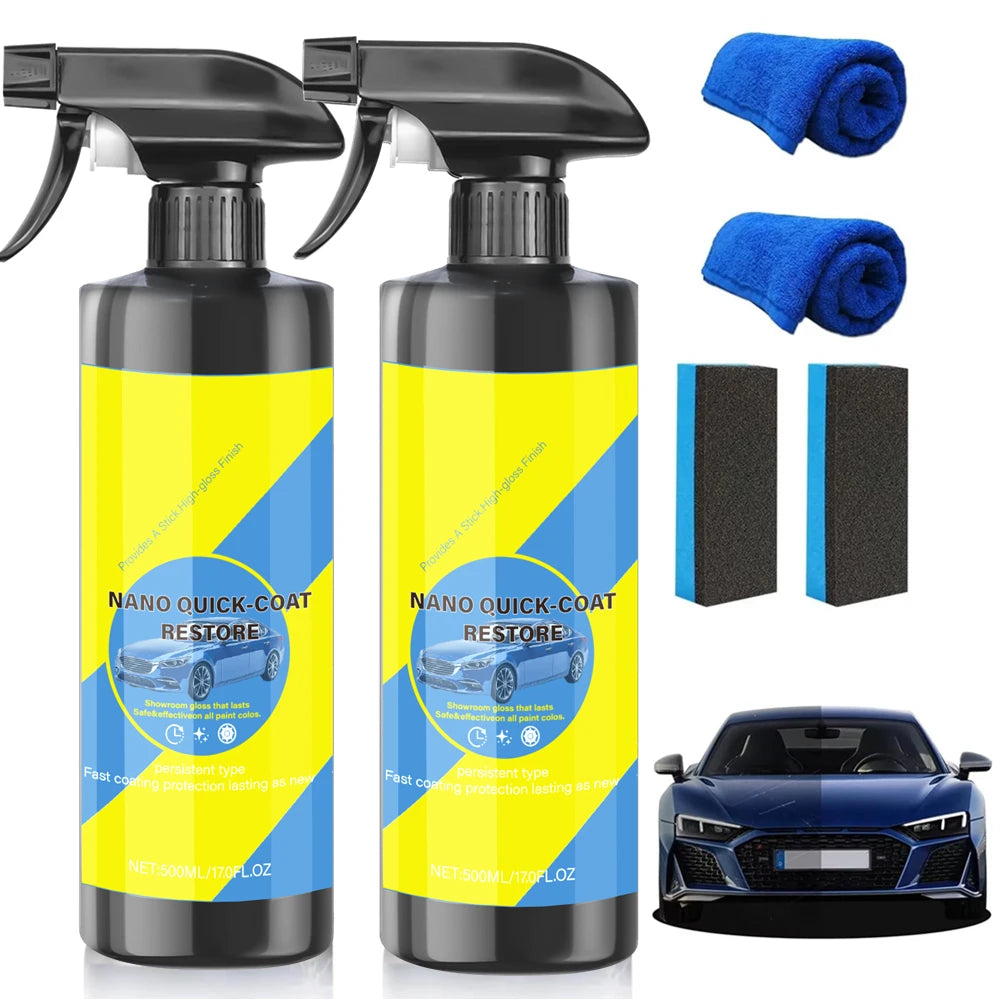 Car Coating Spray Quick Effect Coating Agent Coat Car Wax Car Scratch Wax Coating Spray Oil Film Emulsion Glass Cleaner Peaceful Pleasures Health and Wellness