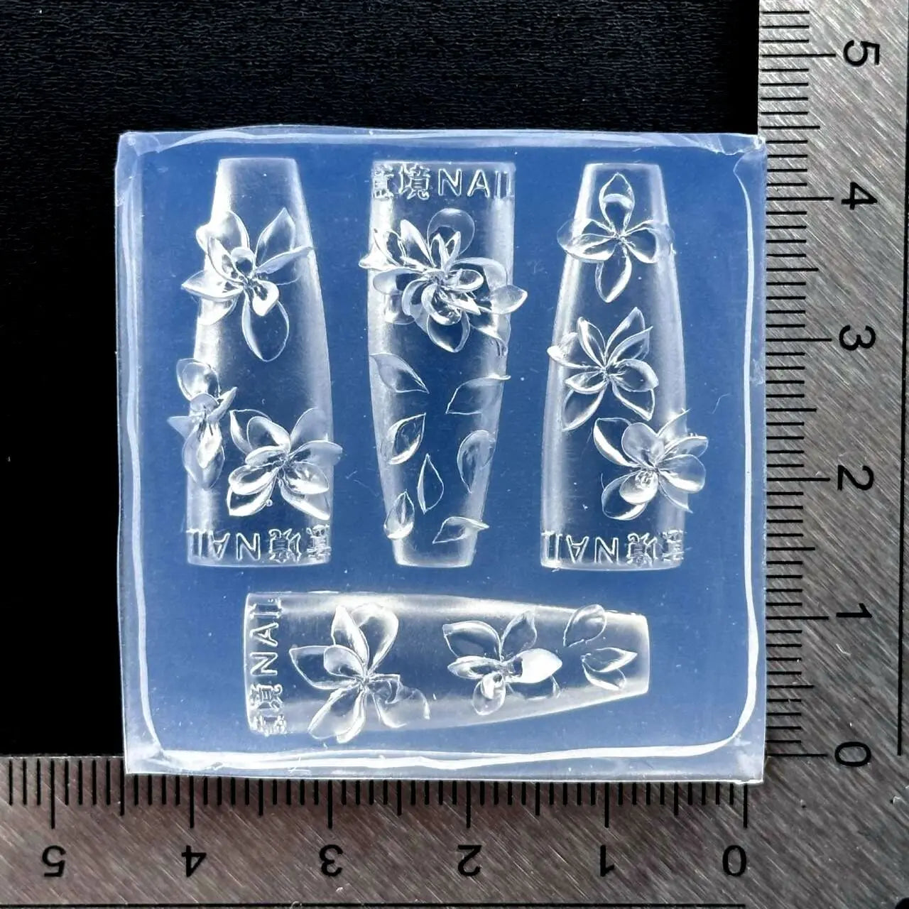 3D Flower Silicone Nail Art Mold – Reusable Petal DIY Template