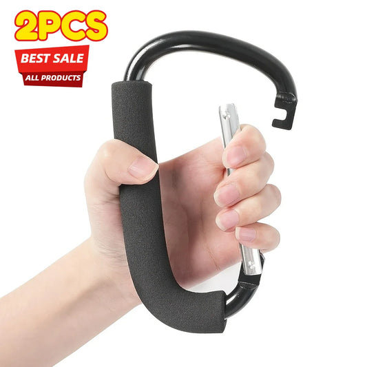 2-Pack Universal Baby Stroller Hooks – Bag Hanger Organizer Stroller Accessory Hook Oasis Select