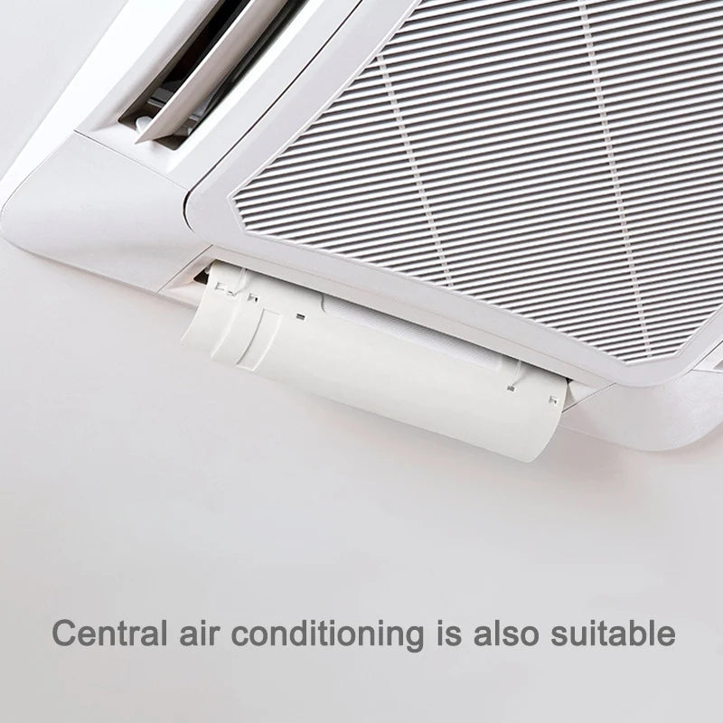 Home Air Conditioner Windshield Universal Retractable Anti Direct Blowing Windshield for Bedroom Living Room Peaceful Pleasures Health and Wellness