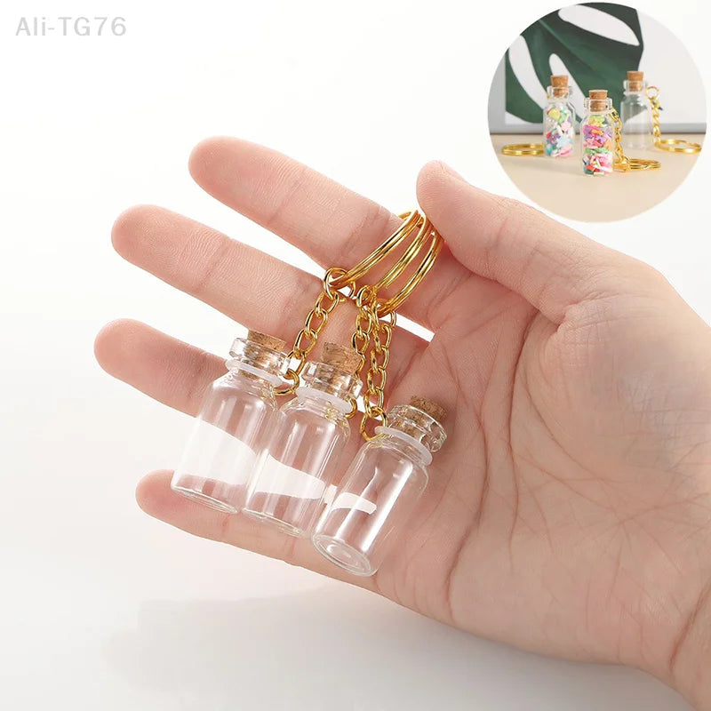 Mini Cork Glass Bottles 2ml for DIY Wishing Jars | 1 or 5 Pack