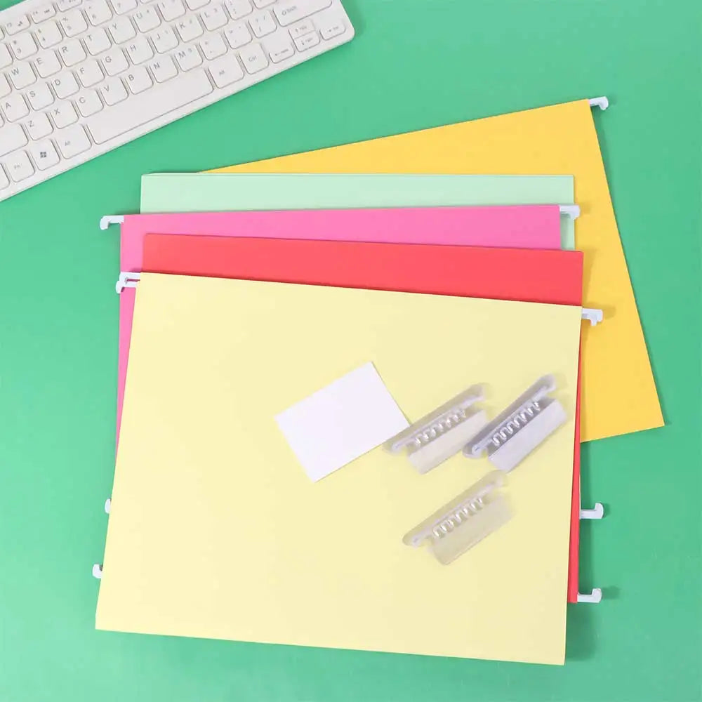 10PCS A4 Hanging File Folder Letter Size Portable Hanging File Organizer Large Capacity Paper Hanging Document Clip Peaceful Pleasures Health and Wellness