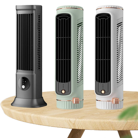 USB Rechargeable Desk Tower Fan 3 Speeds Quiet for Camping & Outdoors Peaceful Pleasures Health and Wellness