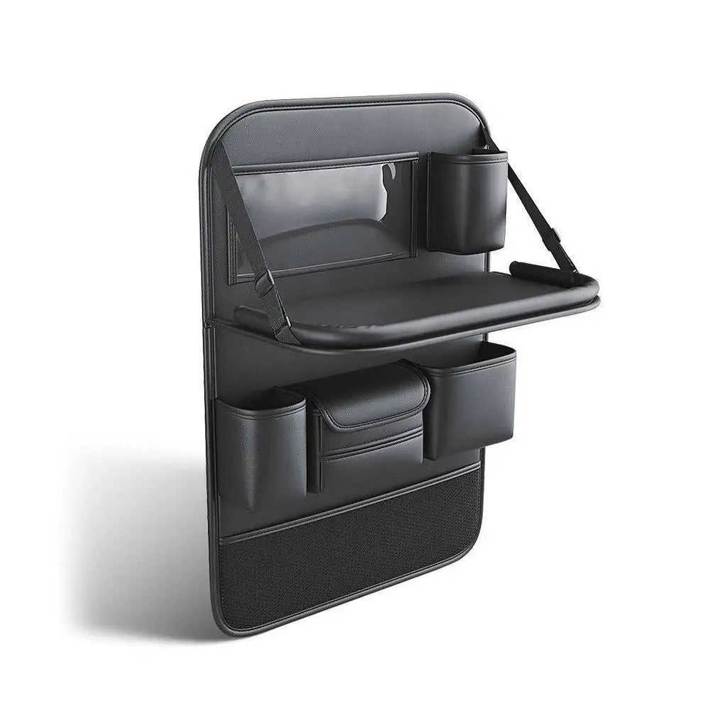 Car Backseat Organizer – 6-Pocket Storage Bag & Foldable Tray