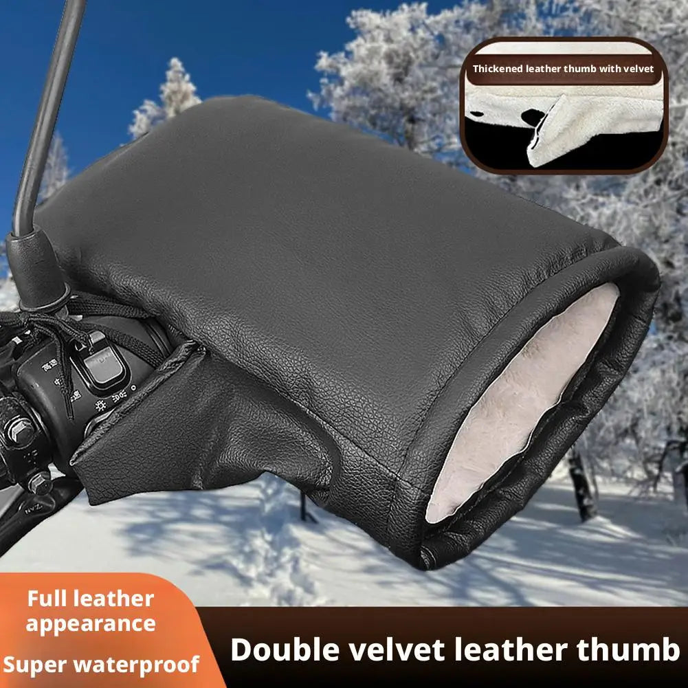 Motorcycle Handlebar Muffs – Waterproof Winter Thermal Mitts Handlebar Muffs Peaceful Pleasures Health and Wellness