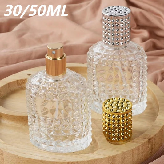 30/50ML Travel Perfume Atomizer 1/3Pcs Pineapple Shape Dispenser Refillable Transparent Spray Bottles Portable Travel Bottles Peaceful Pleasures Health and Wellness