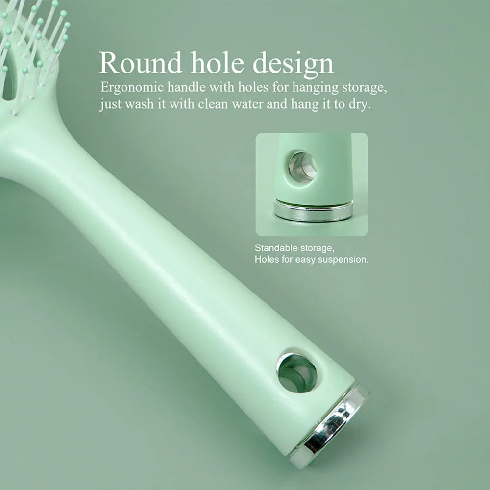 Hollow Out Anti-Static Detangling Hair Brush – Wet & Dry Detangling Hair Brush Peaceful Pleasures Health and Wellness