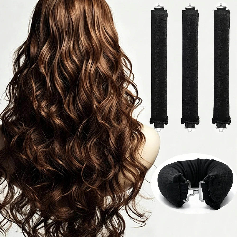 Heatless Hair Curling Headband | Soft Flexi Rollers No Heat