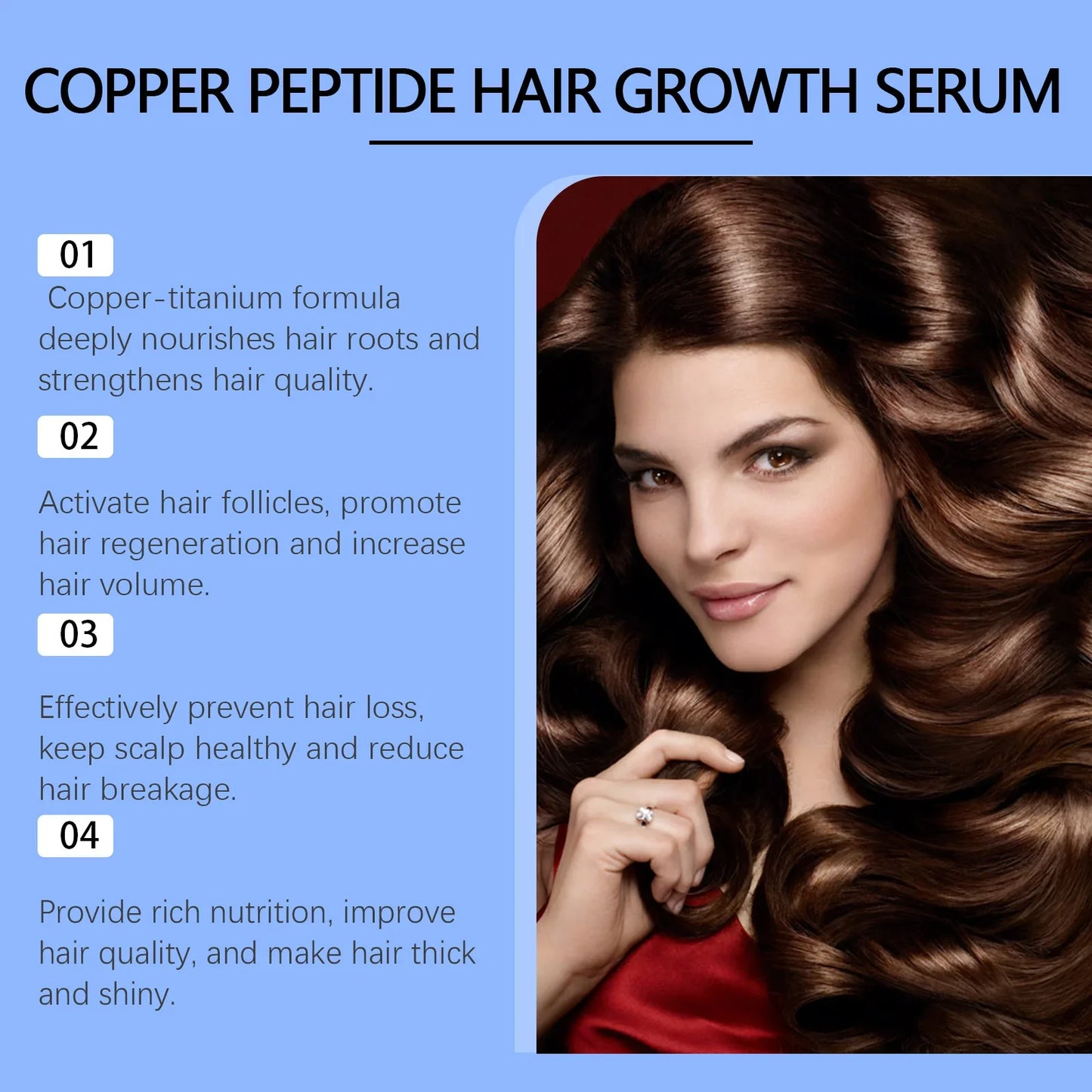 HOEGOA Copper Peptide Hair Growth Serum | Scalp Essence 30ml
