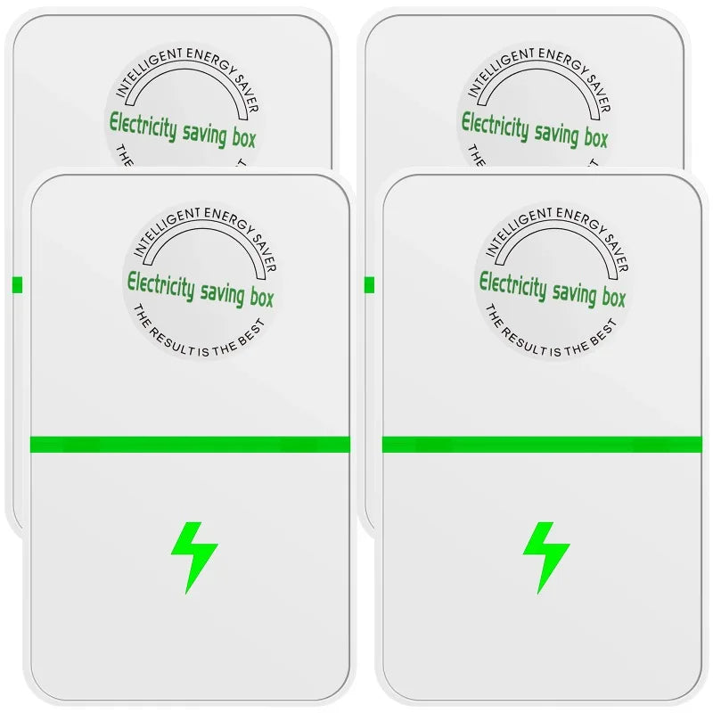 2/4Pcs Electric Energy Saver 90V-250V US Standard Household Power Saving Box Smart Bill Killer for Electricity Conservation Peaceful Pleasures Health and Wellness 4pcs
