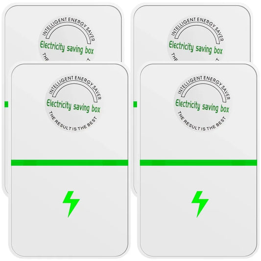 2/4Pcs Electric Energy Saver 90V-250V US Standard Household Power Saving Box Smart Bill Killer for Electricity Conservation Peaceful Pleasures Health and Wellness 4pcs