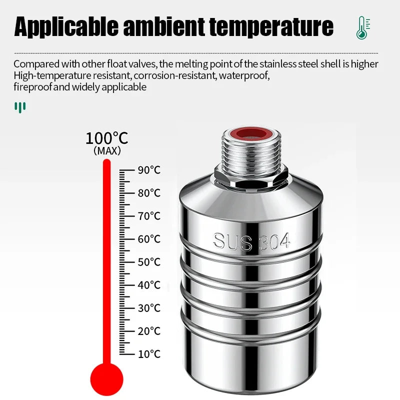 304 Stainless Steel Float Ball Valve – Auto Water Level Control