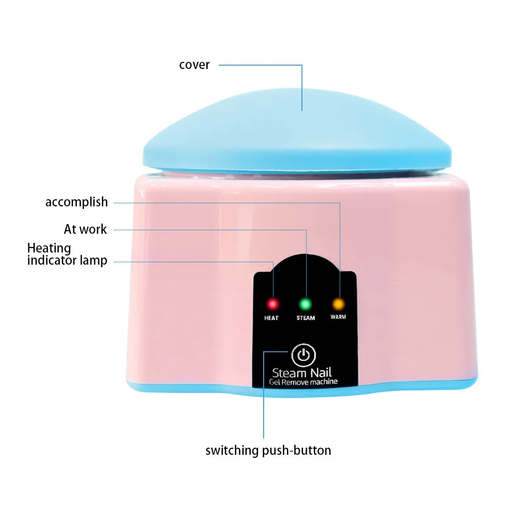 Electric Steam Gel Nail Remover Machine | 36W Salon Tool