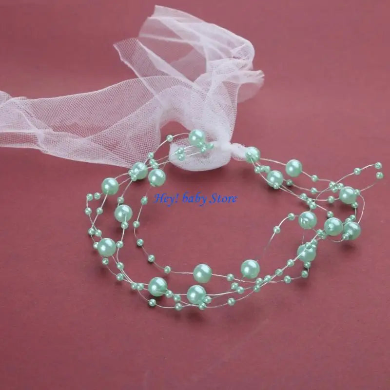 Baby Pearl Headband | Newborn Photoshoot Hair Tieback