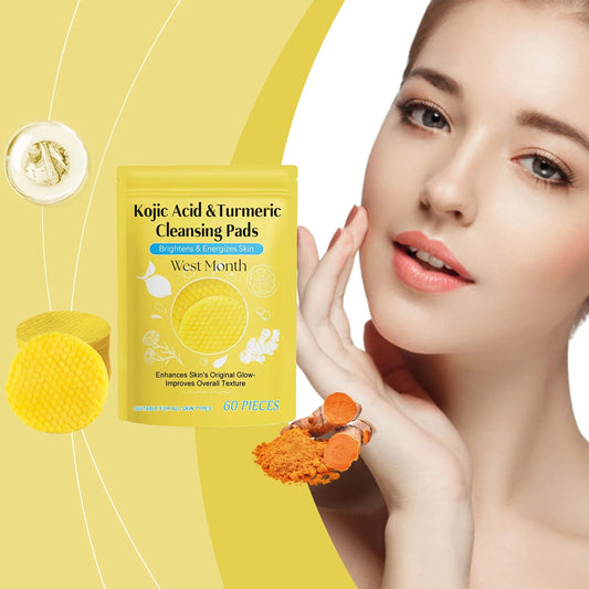 Turmeric Kojic Acid Cleansing Pads – Brighten & Exfoliate 60ct Exfoliating Cleansing Pads Oasis Select