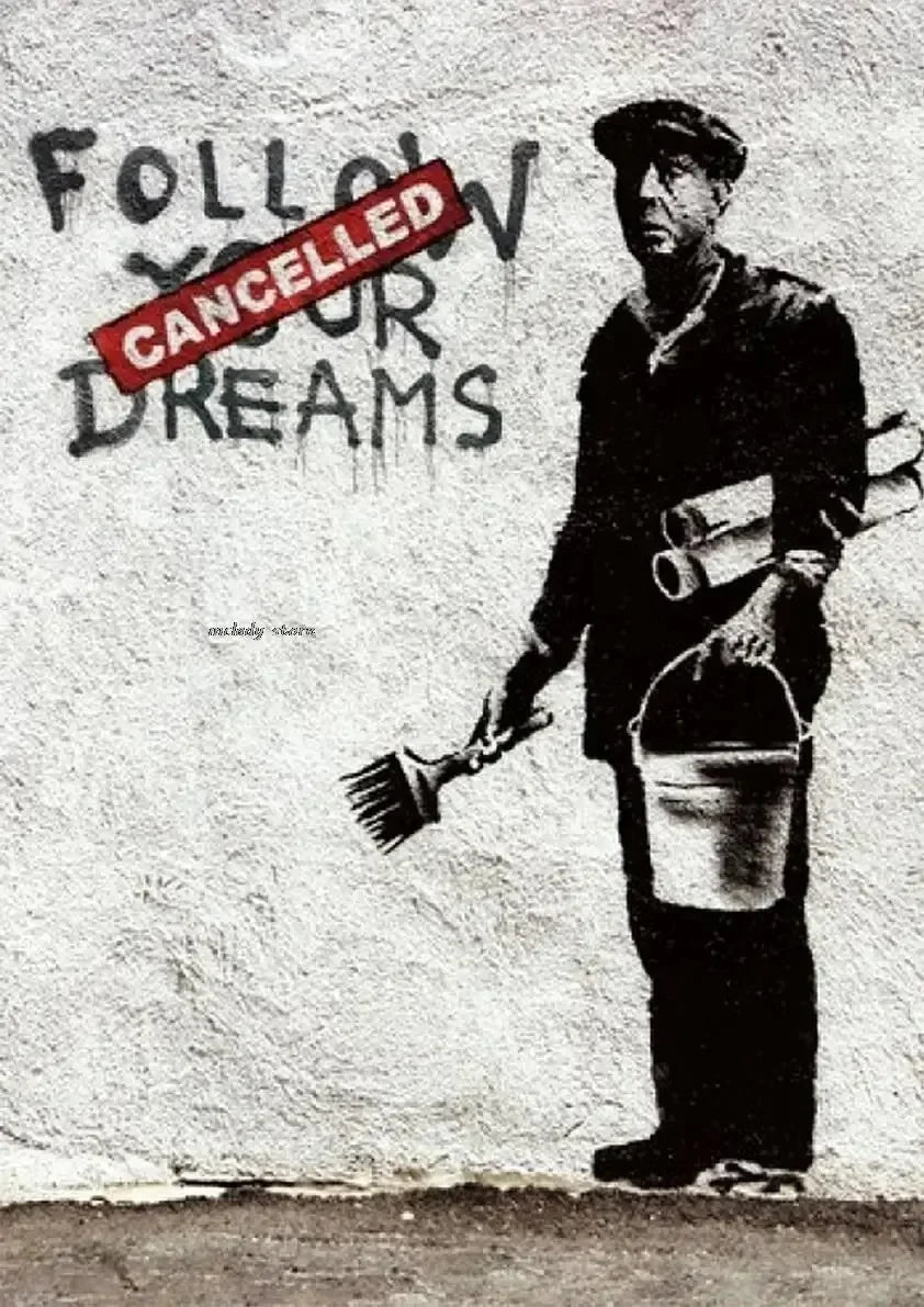 Banksy Girl with Red Balloon Canvas Wall Art | Street Art Decor