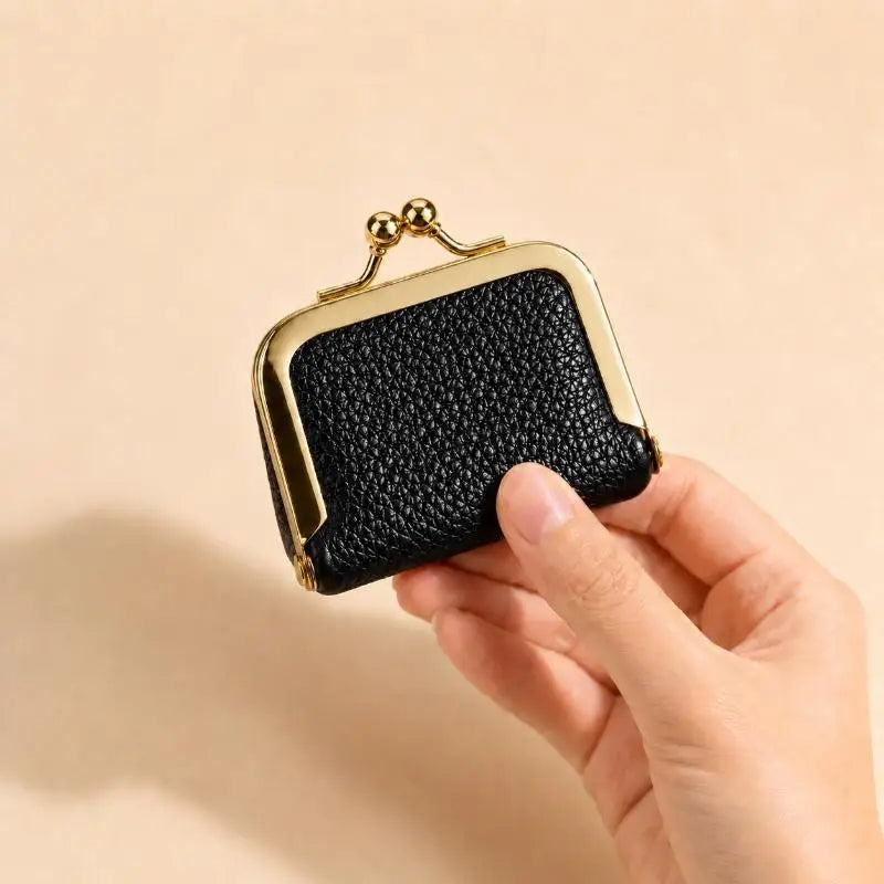 Mini Leather Lock Coin Purse | Jewelry & Earring Pouch Bag