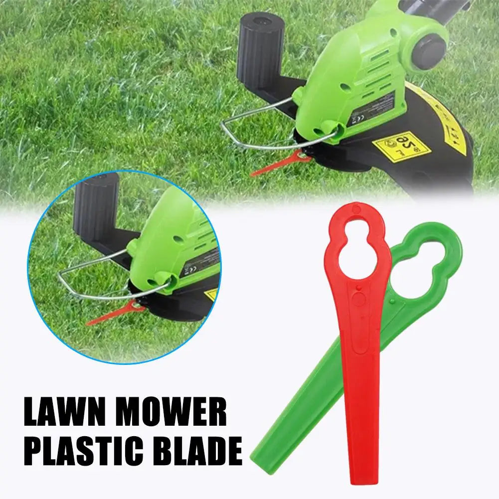 100-Pack Plastic Grass Trimmer Blades | Cordless Strimmer