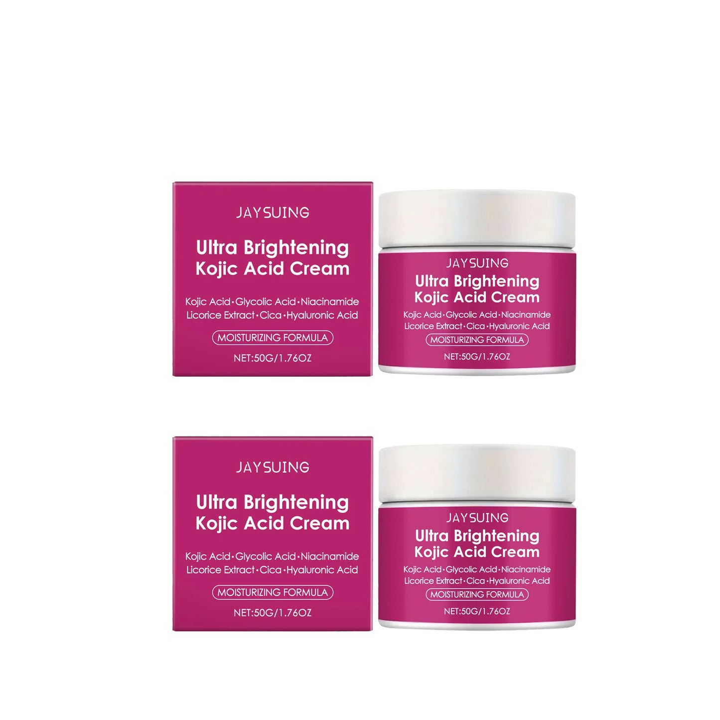 Kojic Acid Brightening Face Cream | Hyaluronic Acid & Licorice