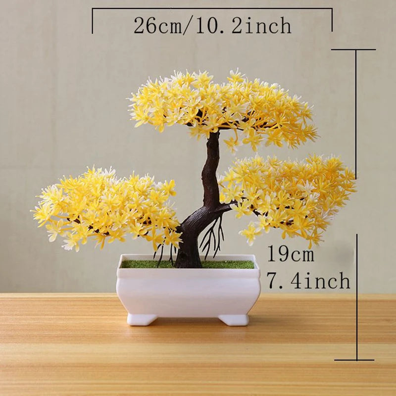 Artificial Bonsai Tree Fake Plant – Indoor & Outdoor Décor