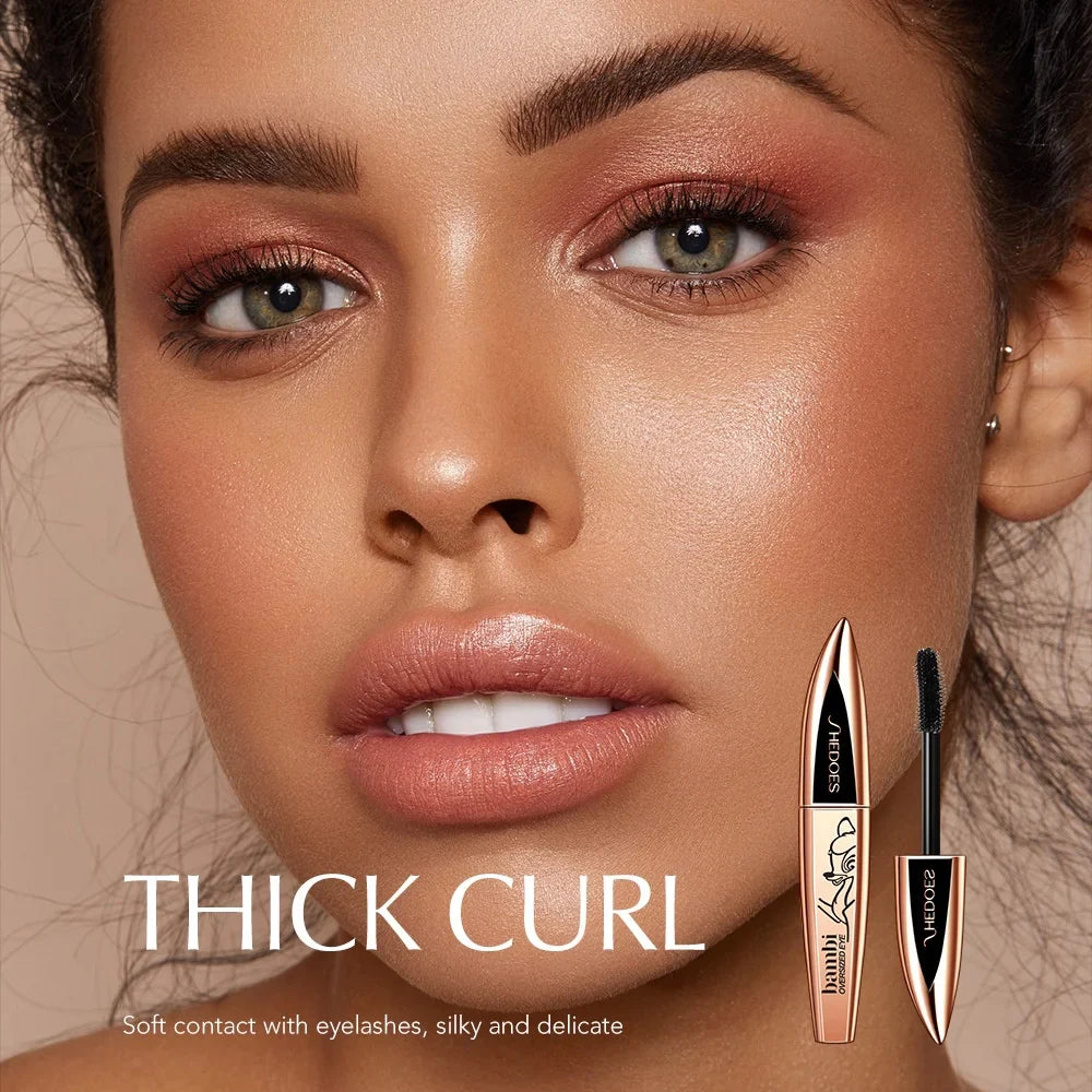 Deer Eye Black Waterproof Mascara – Long-Lasting Volume