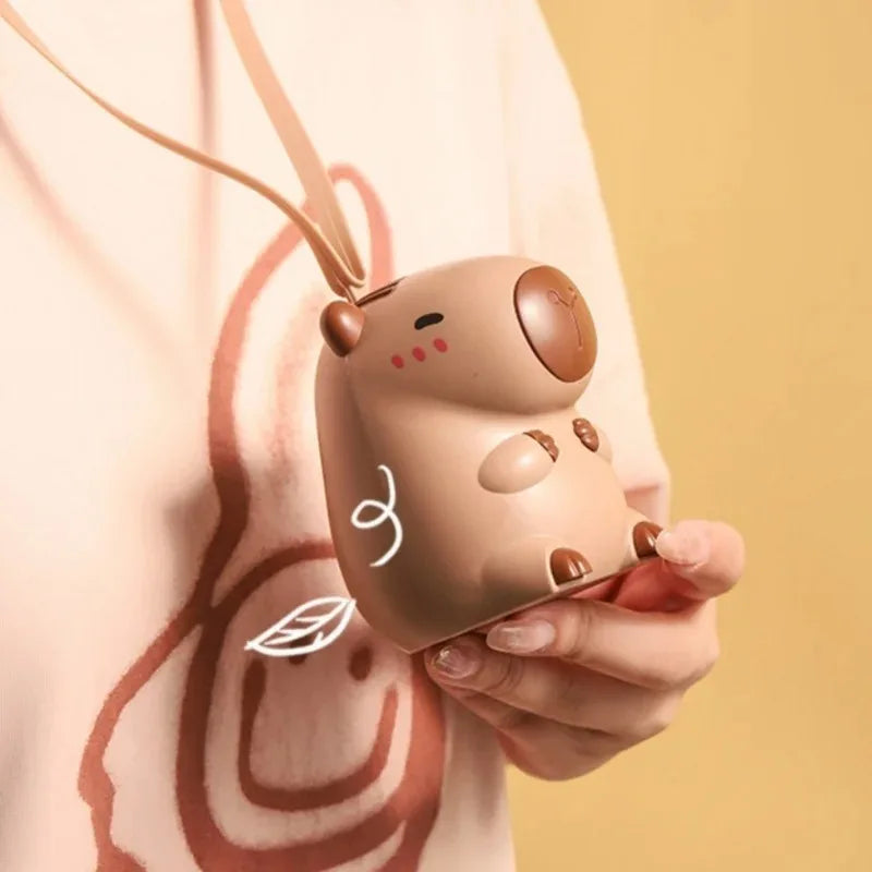 Capybara Mini USB Rechargeable Portable Fan – Kids Summer Gift