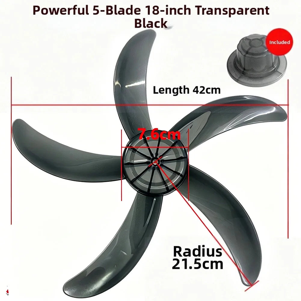 Five-blade Plastic Fan Blade Nut Cap Replacement Household Electric