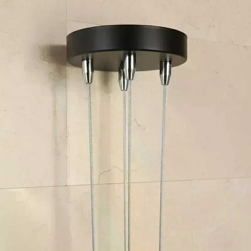 Ceiling Rose Canopy Steel Wire Rope – Chandelier Retrofit Fitting