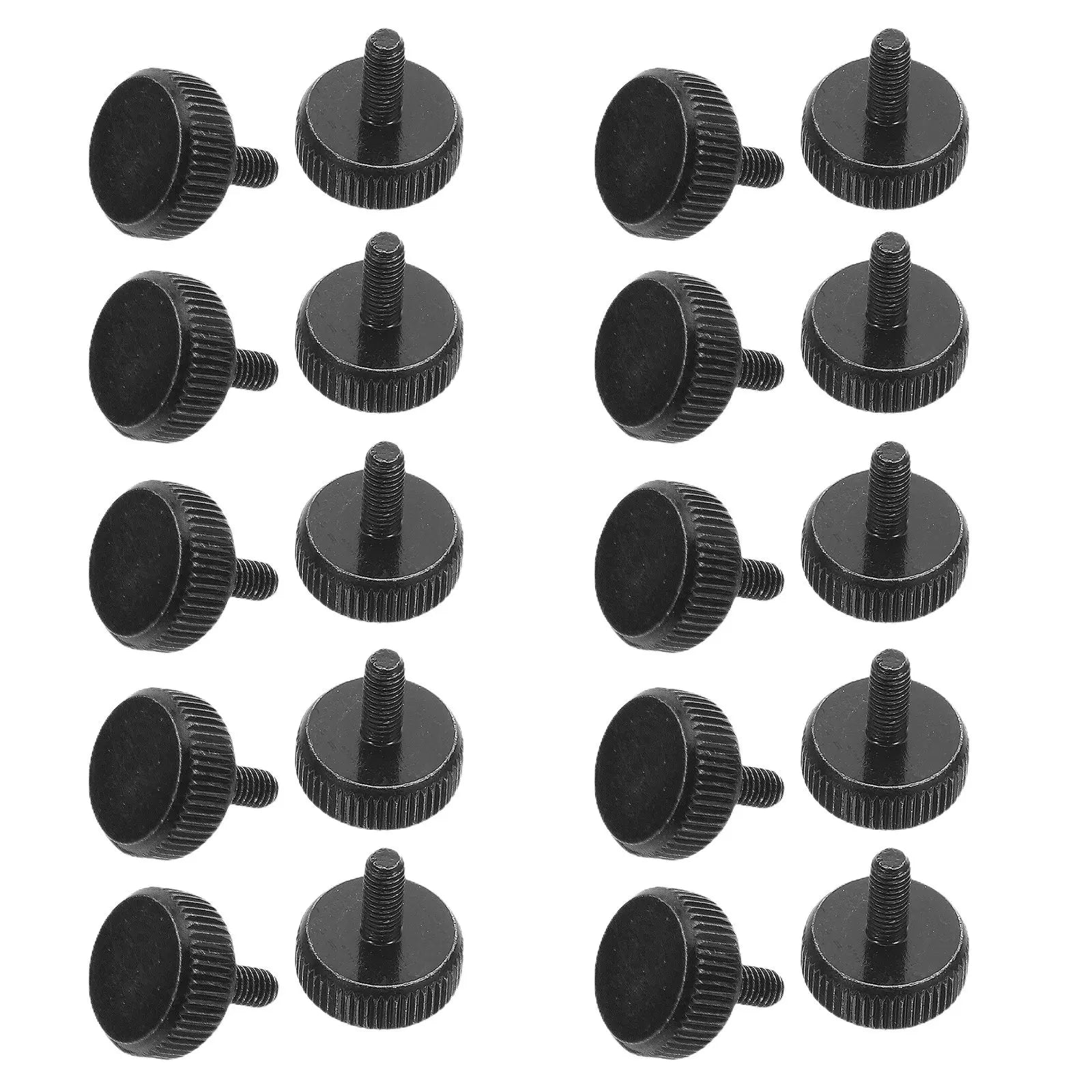 30Pcs Pc Case Thumb Screws M3 Carbon Steel Ergonomic Hand-Twisted Fasteners Tool-Free Installation for Desktop Computer Cases Peaceful Pleasures Health and Wellness