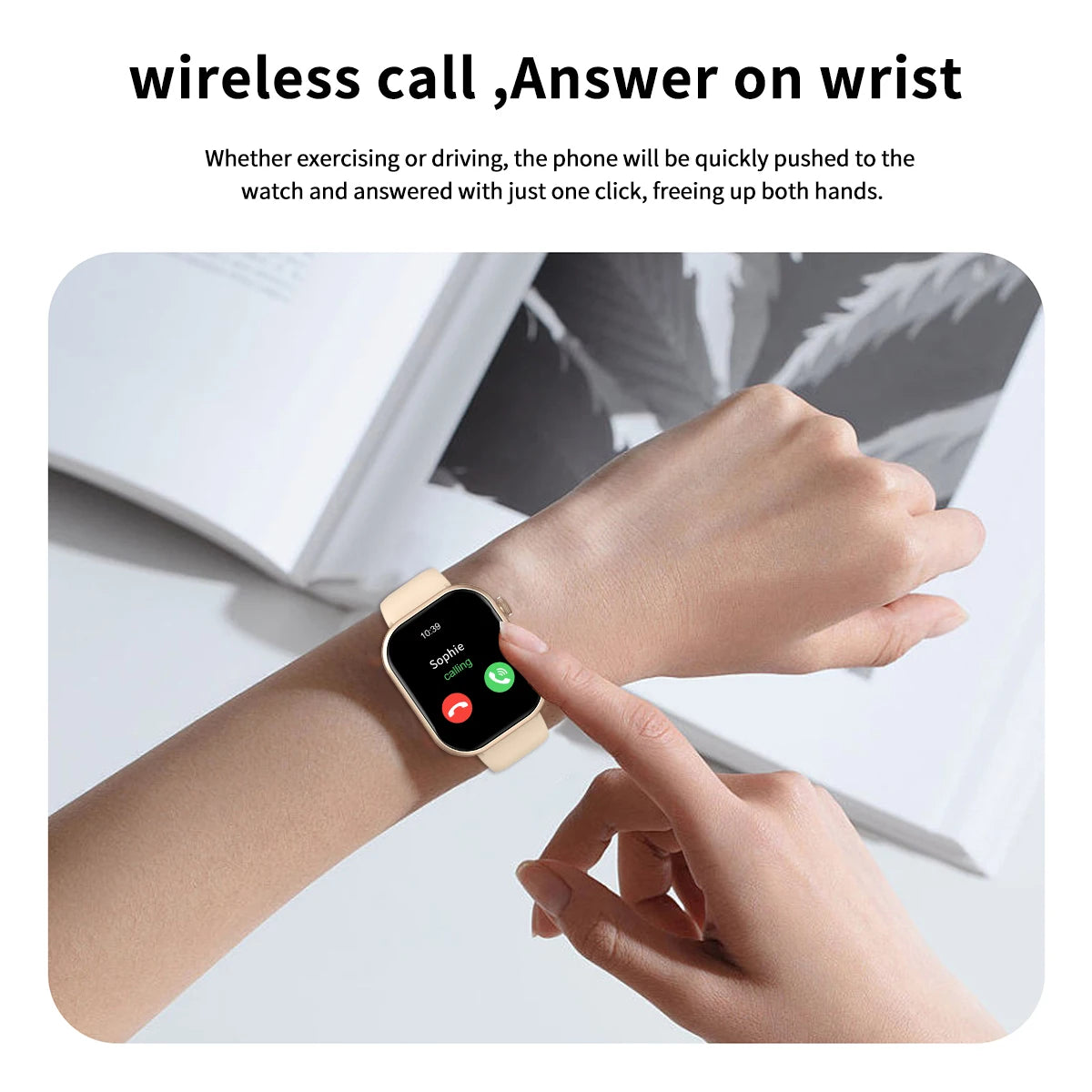 LOMAXFR Smartwatch – Wireless Calling, Multi-Sport, iPhone & Android