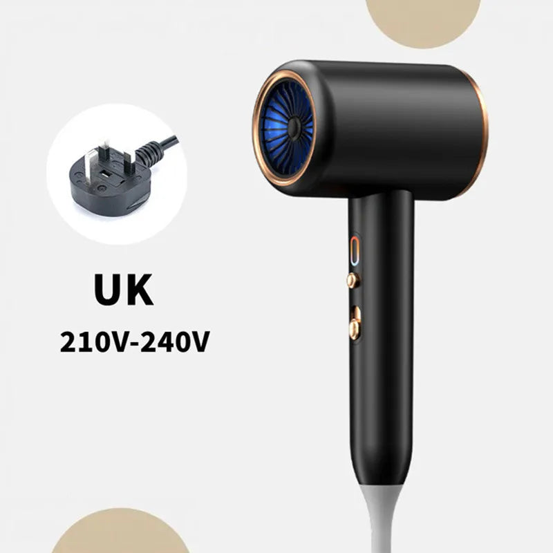 New High-Speed Hair Dryer 2400w High-Power Fast Drying Blue Light Negative Ion Silent Hair Dryer For Home Hair Salon Peaceful Pleasures Health and Wellness
