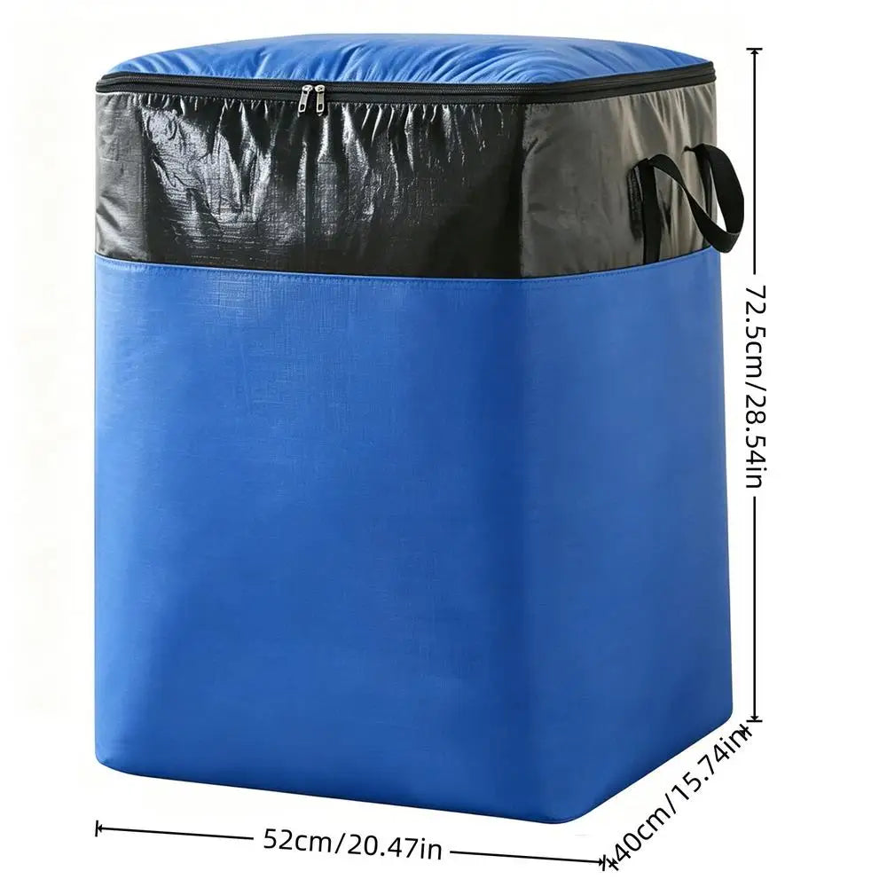 140L Moving Bags Large Clothes Packing Container Closet Storage Bags For Travel College Camping Dorm Bedroom Basement, Laundry ﻿ Peaceful Pleasures Health and Wellness Blue