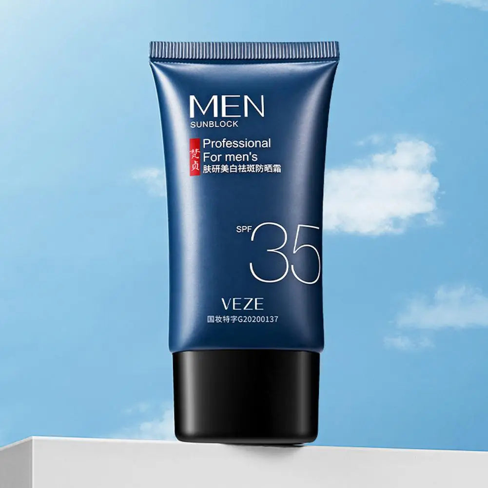SPF 35 Sunscreen Cream For Men Non-Greasy Moisturizing Sunscreen For Face Protection Body Sunscreen Lotion Whitening Skin Care Peaceful Pleasures Health and Wellness