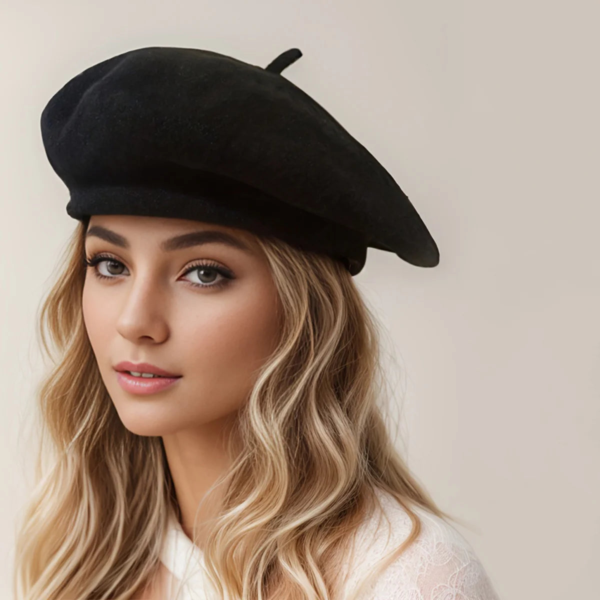 1pc Retro Knitted Beret Autumn And Winter Women's Fashion Painter Hat - Soft & Lightweight For Daily Use, Travel, Photography Peaceful Pleasures Health and Wellness
