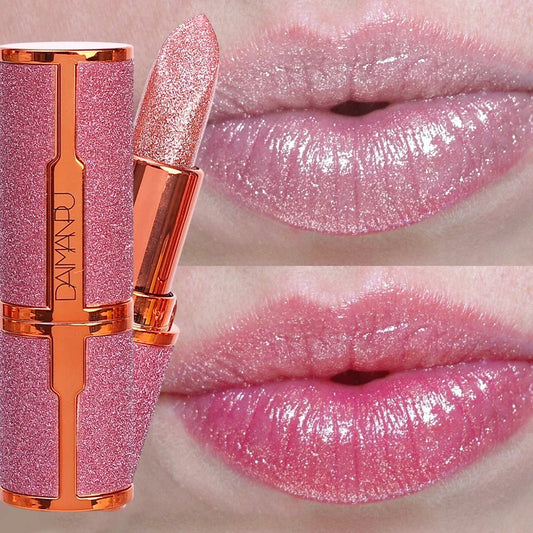 Color-Changing Glitter Lipstick | Waterproof Moisturizing Lip Tint Color-Changing Lipstick Peaceful Pleasures Health and Wellness